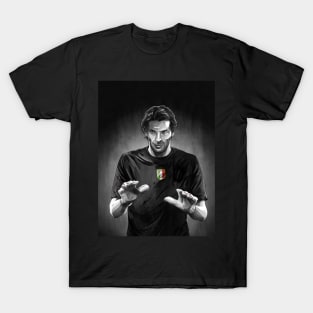 Gigi Buffon - Juve - Italia Azzurri Serie A Football Artwork T-Shirt